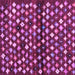 Square Machine Washable Abstract Purple Contemporary Area Rugs, wshcon696pur