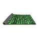 Sideview of Abstract Emerald Green Contemporary Rug, con696emgrn