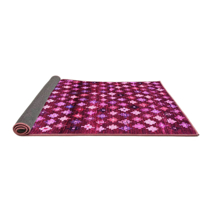 Sideview of Abstract Pink Contemporary Rug, con696pnk