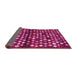 Sideview of Abstract Pink Contemporary Rug, con696pnk