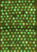 Serging Thickness of Machine Washable Abstract Green Contemporary Area Rugs, wshcon696grn