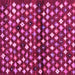 Square Machine Washable Abstract Pink Contemporary Rug, wshcon696pnk