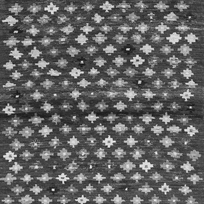 Serging Thickness of Abstract Gray Contemporary Rug, con696gry