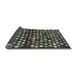 Sideview of Abstract Light Blue Contemporary Rug, con696lblu