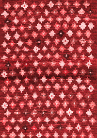 Abstract Red Contemporary Rug, con696red