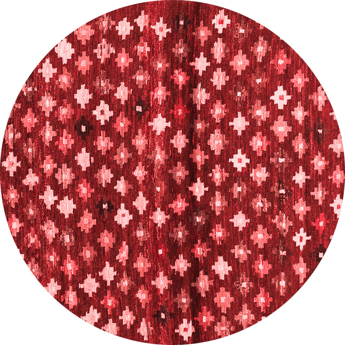 Abstract Red Contemporary Rug, con696red