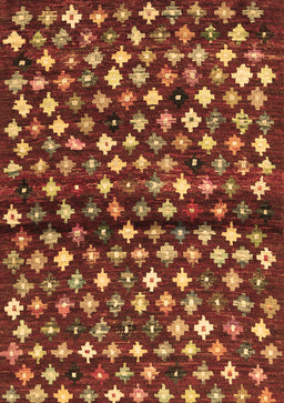 Abstract Brown Contemporary Rug, con696brn
