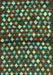 Abstract Turquoise Contemporary Rug, con696turq