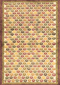 Abstract Brown Contemporary Rug, con697brn