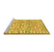 Sideview of Machine Washable Abstract Yellow Contemporary Rug, wshcon697yw