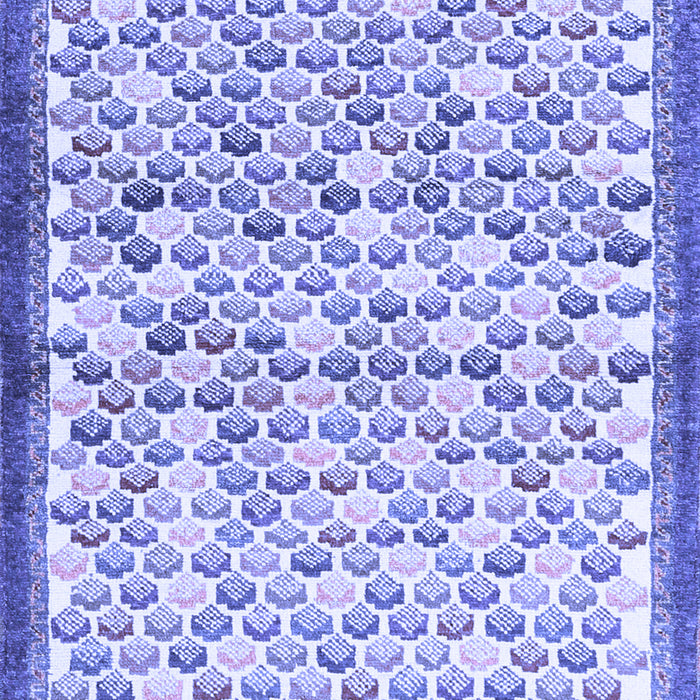 Machine Washable Abstract Blue Contemporary Rug, wshcon697blu