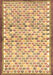 Machine Washable Abstract Brown Contemporary Rug, wshcon697brn