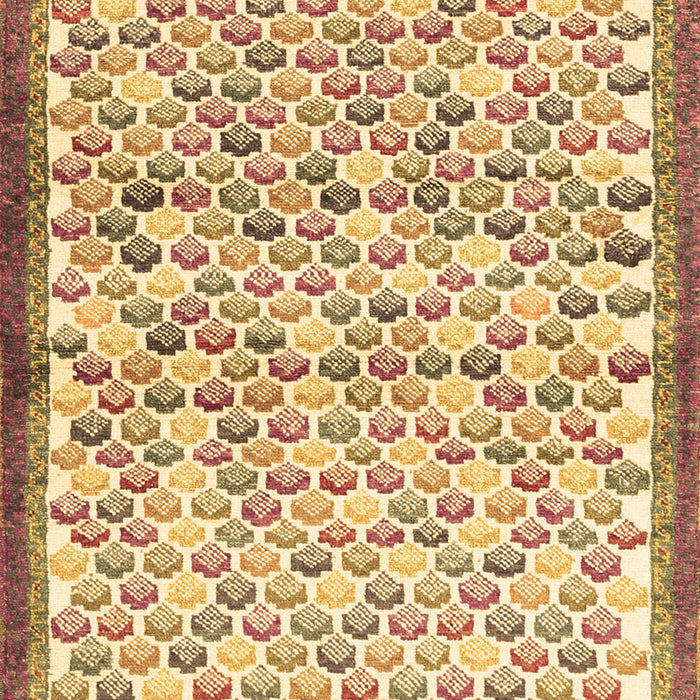 Machine Washable Abstract Brown Contemporary Rug, wshcon697brn