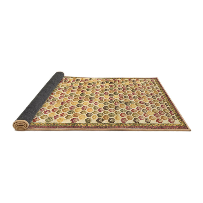 Sideview of Abstract Brown Contemporary Rug, con697brn