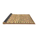 Sideview of Abstract Brown Contemporary Rug, con697brn