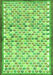 Serging Thickness of Machine Washable Abstract Green Contemporary Area Rugs, wshcon697grn