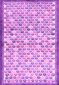 Abstract Purple Contemporary Rug, con697pur