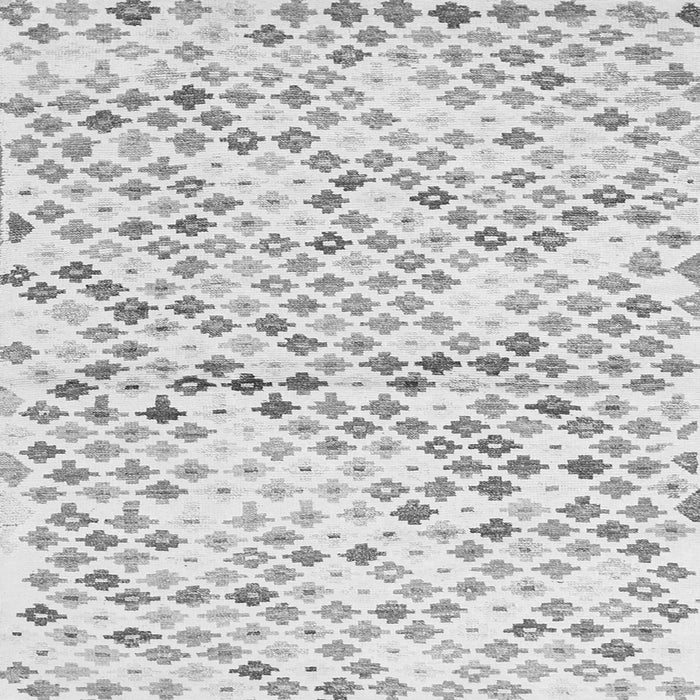 Serging Thickness of Southwestern Gray Country Rug, con698gry