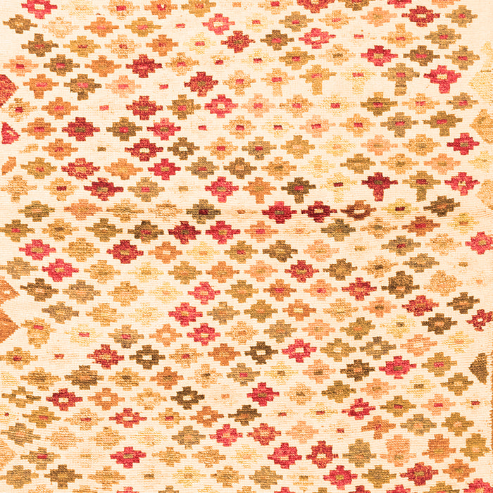 Serging Thickness of Machine Washable Southwestern Orange Country Area Rugs, wshcon698org
