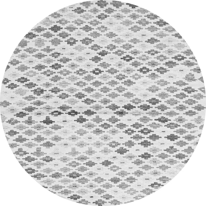 Square Southwestern Gray Country Rug, con698gry