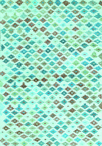 Southwestern Turquoise Country Rug, con698turq