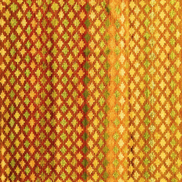 Square Oriental Yellow Traditional Rug, con699yw