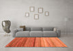 Machine Washable Oriental Orange Traditional Area Rugs in a Living Room, wshcon699org