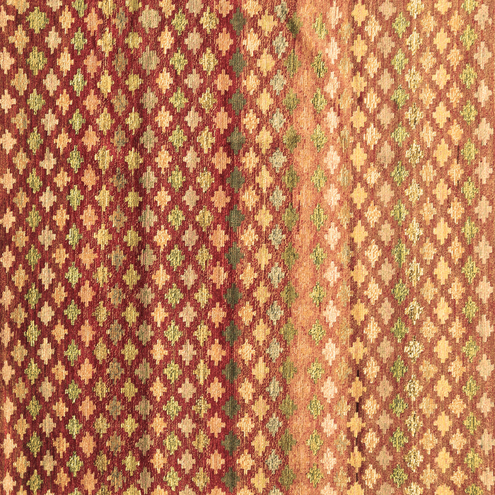 Square Machine Washable Oriental Brown Traditional Rug, wshcon699brn