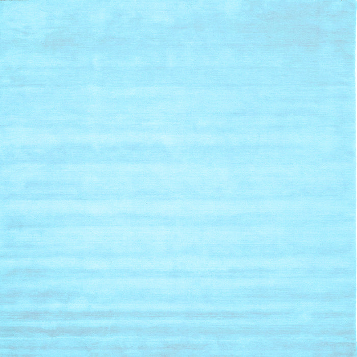 Square Abstract Light Blue Contemporary Rug, con69lblu