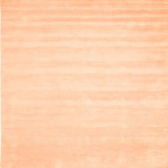 Round Machine Washable Abstract Orange Contemporary Area Rugs, wshcon69org