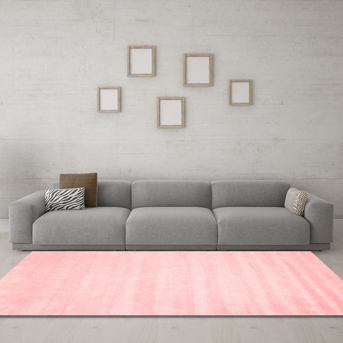 Contemporary Red Washable Rugs