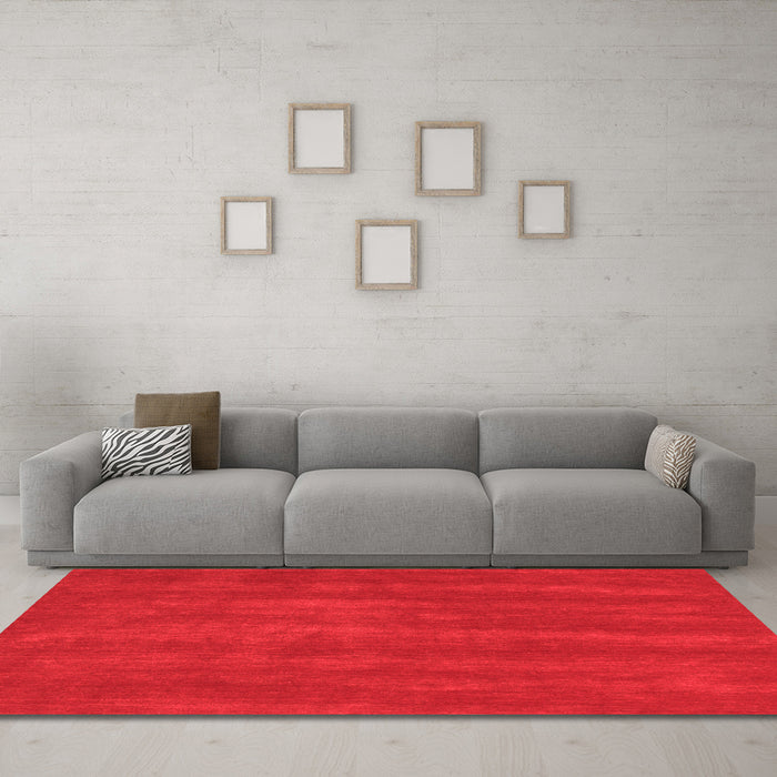 Contemporary Red Washable Rugs