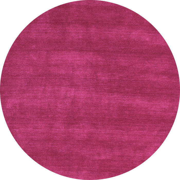 Round Machine Washable Abstract Purple Contemporary Area Rugs, wshcon6pur
