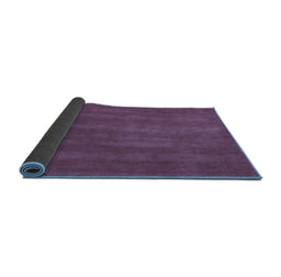 Sideview of Abstract Blue Contemporary Rug, con6blu