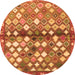 Machine Washable Southwestern Orange Country Area Rugs, wshcon700org