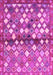 Machine Washable Southwestern Pink Country Rug, wshcon700pnk