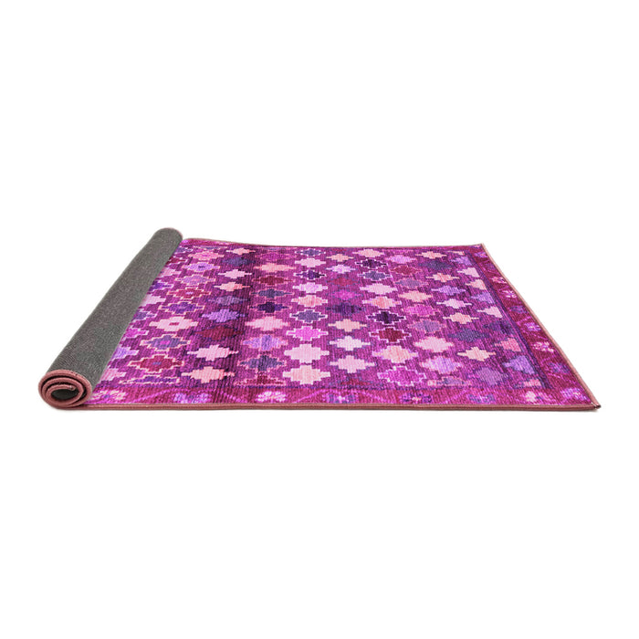 Sideview of Southwestern Pink Country Rug, con700pnk