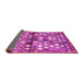 Sideview of Southwestern Pink Country Rug, con700pnk