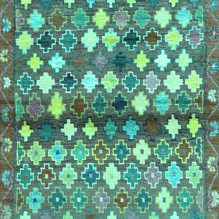 Southwestern Turquoise Country Rug, con700turq