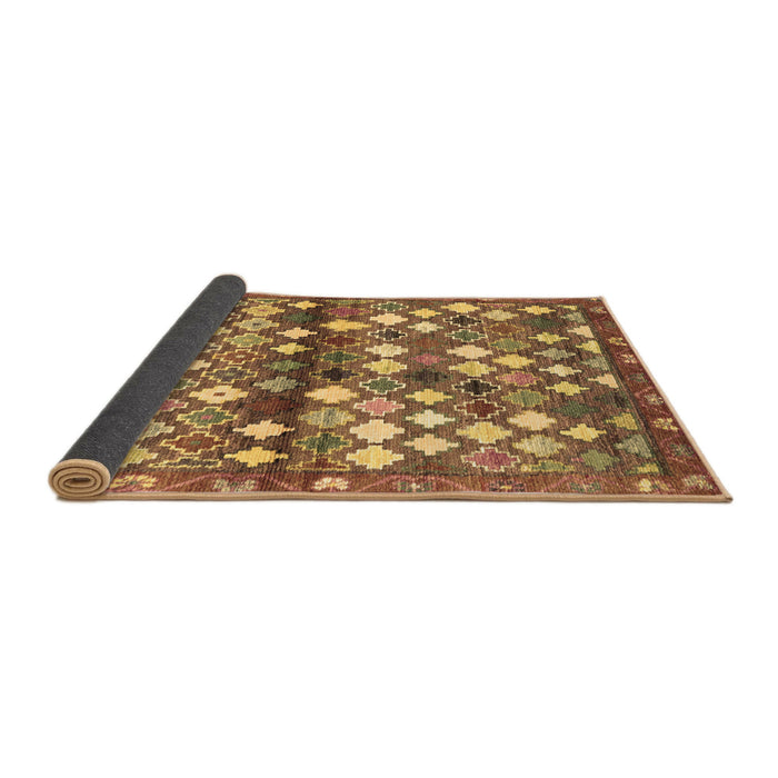 Sideview of Southwestern Brown Country Rug, con700brn