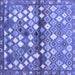 Square Southwestern Blue Country Rug, con700blu