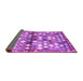 Sideview of Southwestern Purple Country Rug, con700pur