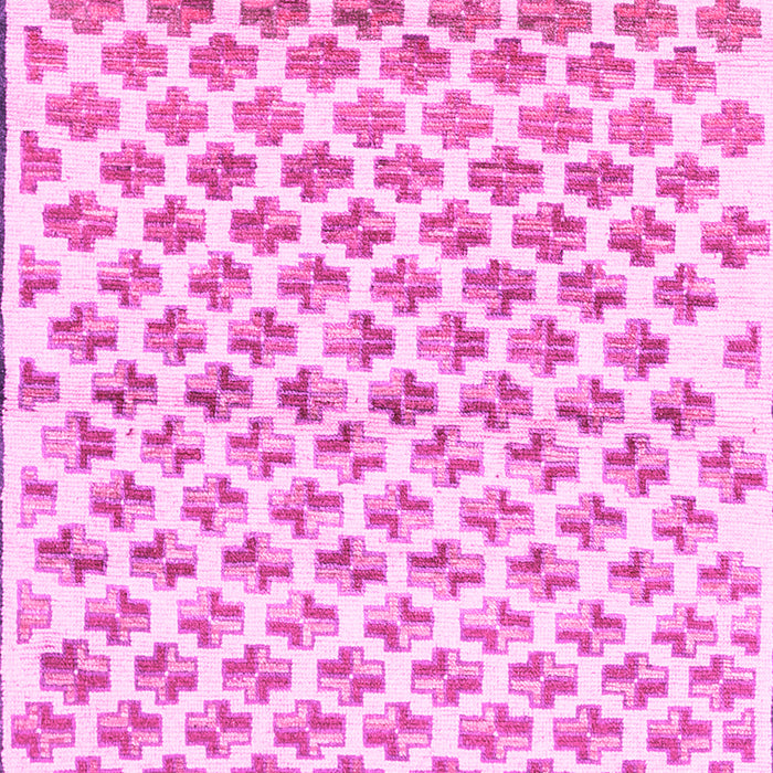 Machine Washable Abstract Pink Contemporary Rug, wshcon701pnk
