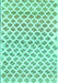 Abstract Turquoise Contemporary Rug, con701turq