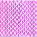 Square Machine Washable Abstract Purple Contemporary Area Rugs, wshcon701pur