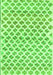 Serging Thickness of Machine Washable Abstract Green Contemporary Area Rugs, wshcon701grn