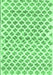 Machine Washable Abstract Emerald Green Contemporary Area Rugs, wshcon701emgrn