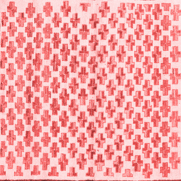 Abstract Red Contemporary Rug, con701red