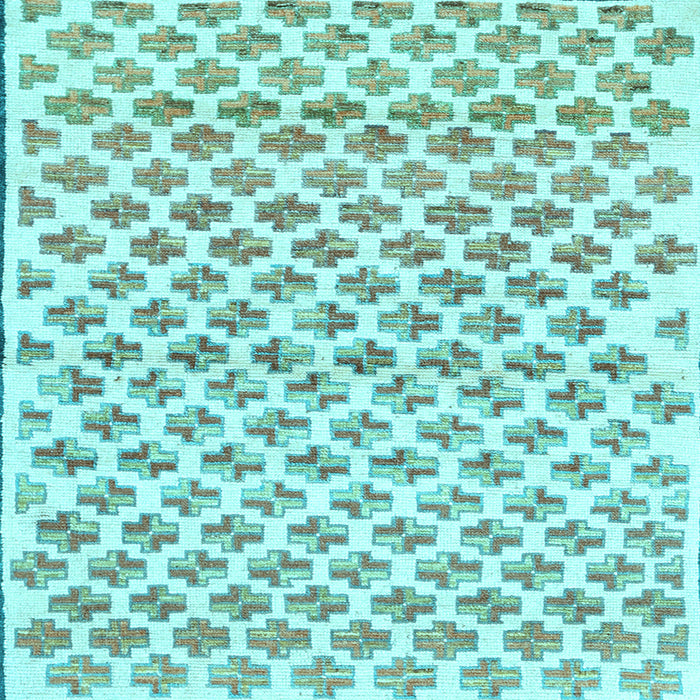 Square Machine Washable Abstract Light Blue Contemporary Rug, wshcon701lblu