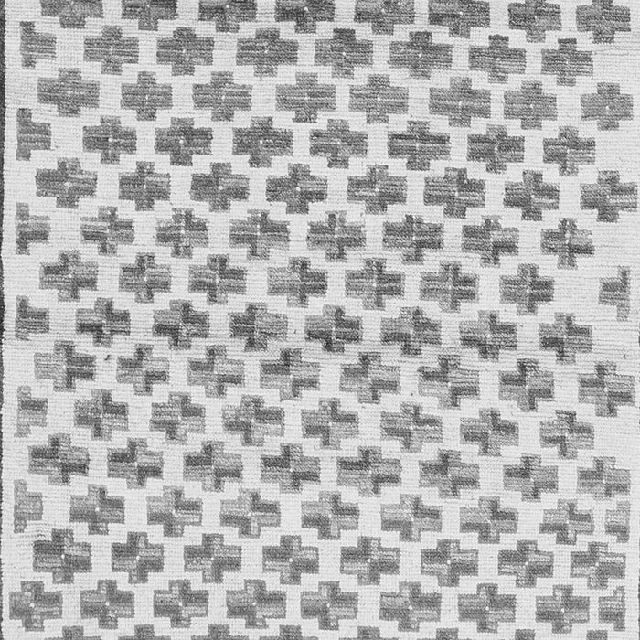 Serging Thickness of Machine Washable Abstract Gray Contemporary Rug, wshcon701gry